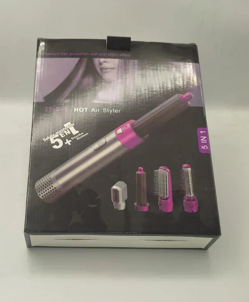 5-in-1 Hot Air Brush & Styler | Professional Hair Dryer