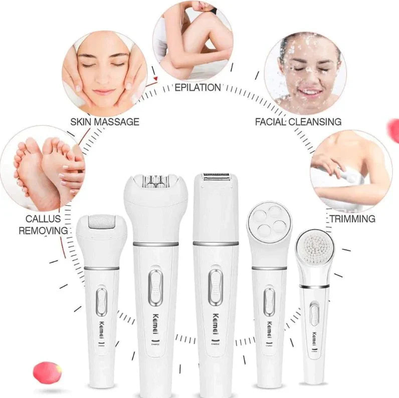 5-in-1 Rechargeable Beauty Tools Set