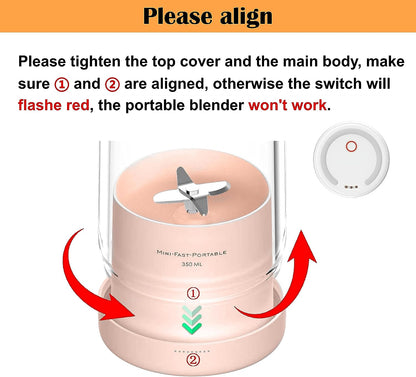 Portable Juicer Bottle - Wireless USB Electric Blender