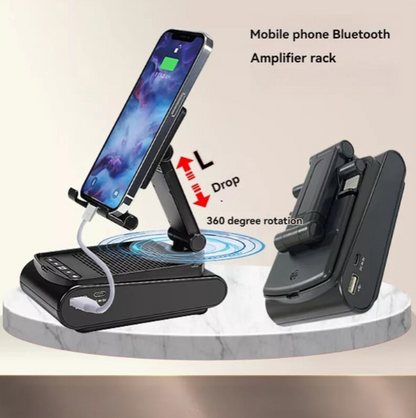 Mobile Holder with Speaker (F15) | 2-in-1 Phone Stand