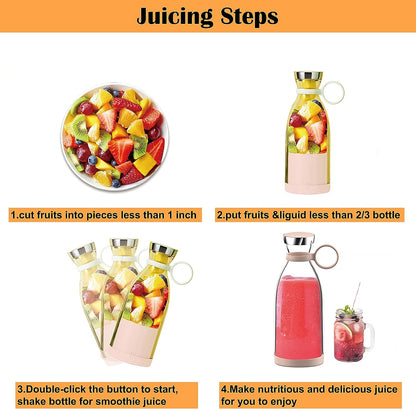 Portable Juicer Bottle - Wireless USB Electric Blender