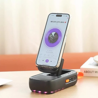 Mobile Holder with Speaker (F15) | 2-in-1 Phone Stand