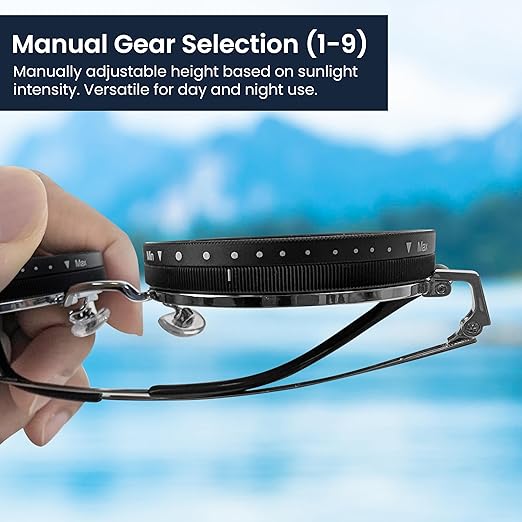 Adjustable Vision Glasses - Clear Round Metal Frame
