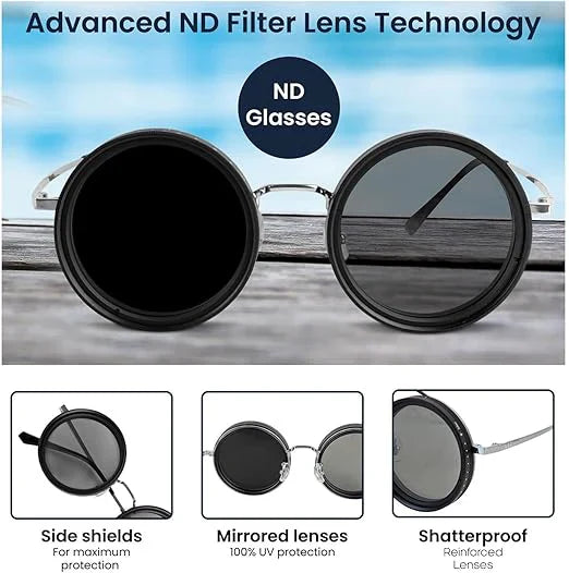 Adjustable Vision Glasses - Clear Round Metal Frame