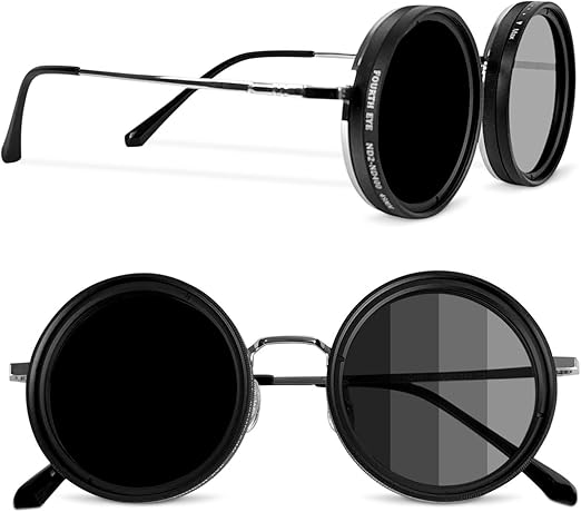 Adjustable Vision Glasses - Clear Round Metal Frame