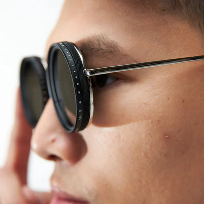 Adjustable Vision Glasses - Clear Round Metal Frame