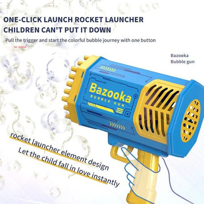 69 Holes Bubble Gun for Baby/Rocket Boom Blower Toy