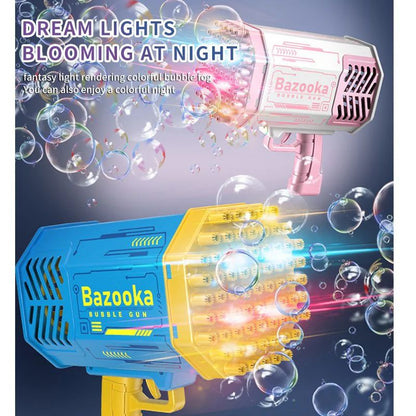 69 Holes Bubble Gun for Baby/Rocket Boom Blower Toy