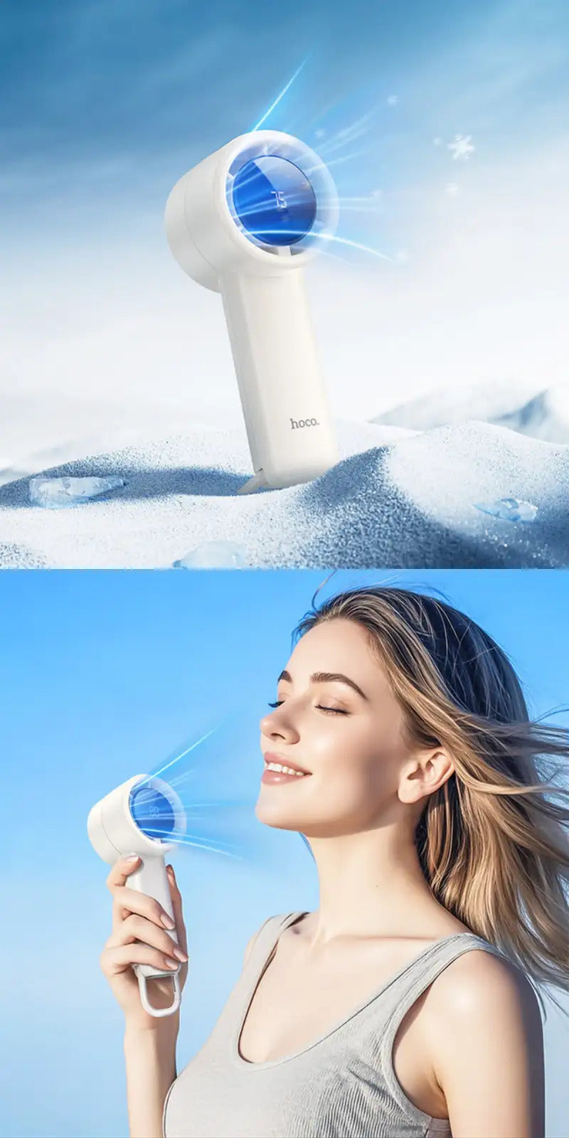 Portable Handheld Mini Fan - Rechargeable Personal Cooler