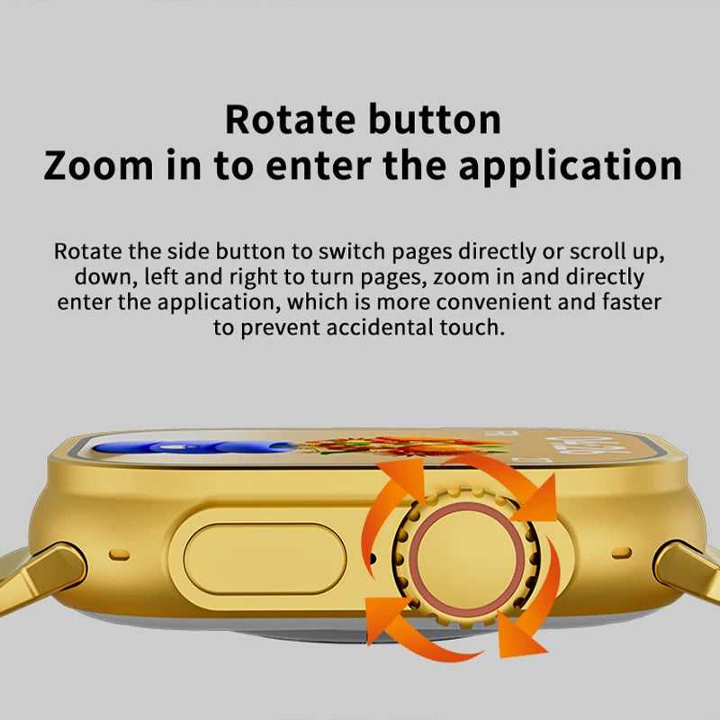 Gold Ultra Smart Watch HD Touch