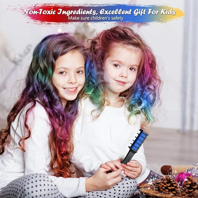 Hair Dye Comb (Pack of 6) | Temporary Hair Color Set