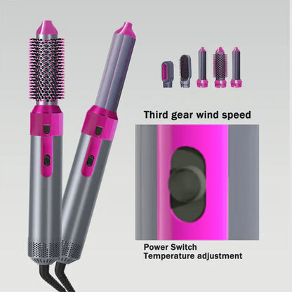 5-in-1 Hot Air Brush & Styler | Professional Hair Dryer