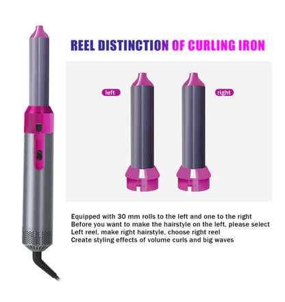 5-in-1 Hot Air Brush & Styler | Professional Hair Dryer