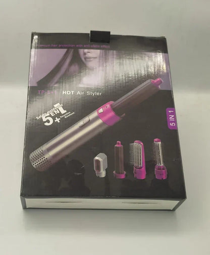 5-in-1 Hot Air Brush & Styler | Professional Hair Dryer