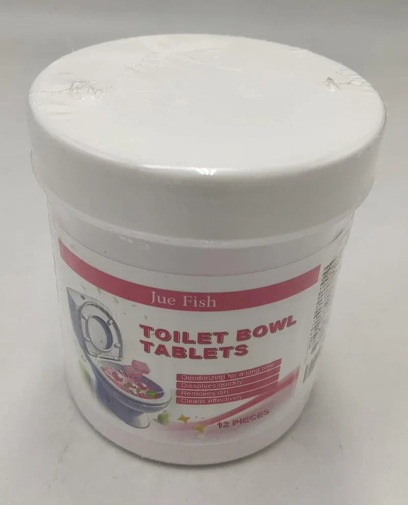 Jue Fish Toilet Bowl Tablets - 12Pcs Deodorizer Cleaner