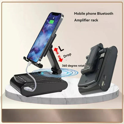 Mobile Holder with Speaker (F15) | 2-in-1 Phone Stand