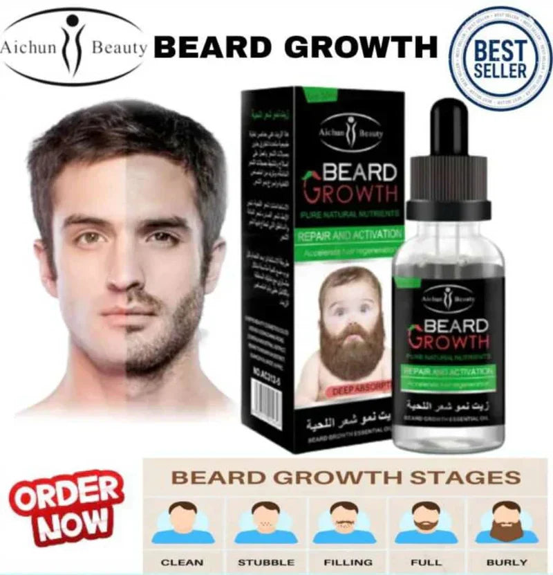 Organic Natural Men Beard Oil for Men - Grooming Care
