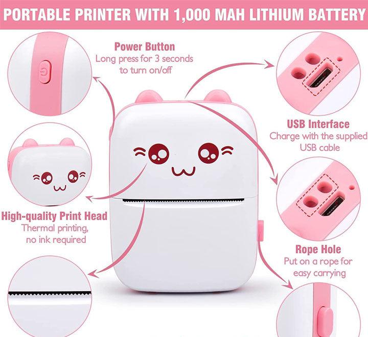 Mini Pocket Thermal Printer | Wireless Bluetooth Printer