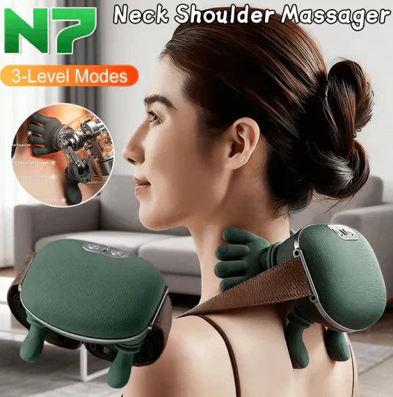 Electric Shoulder & Neck Massager - Cordless Pain Relief