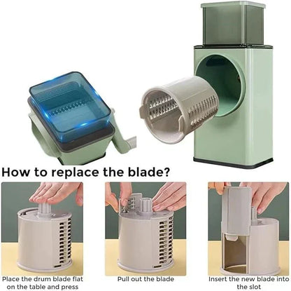 3-in-1 Rotary Vegetable Cutter