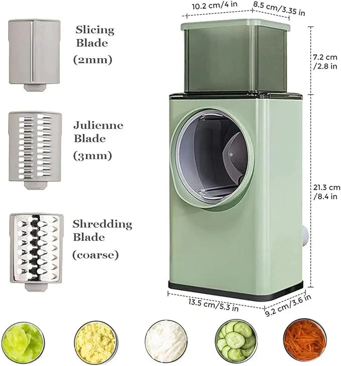 3-in-1 Rotary Vegetable Cutter