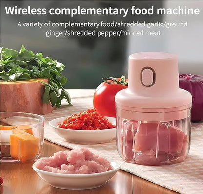 Portable Wireless Mini Food Chopper