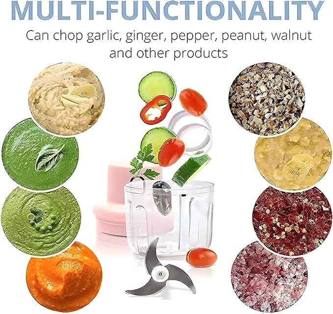 Portable Wireless Mini Food Chopper