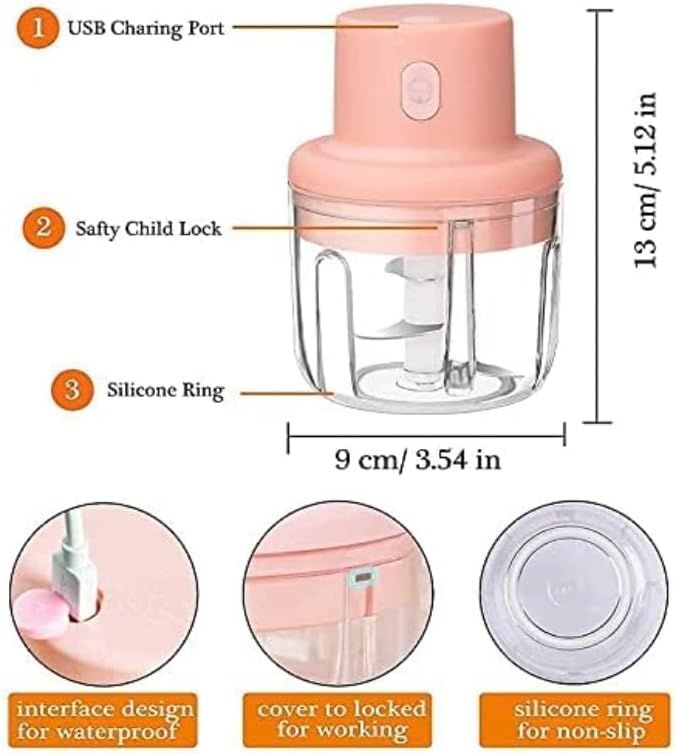 Portable Wireless Mini Food Chopper