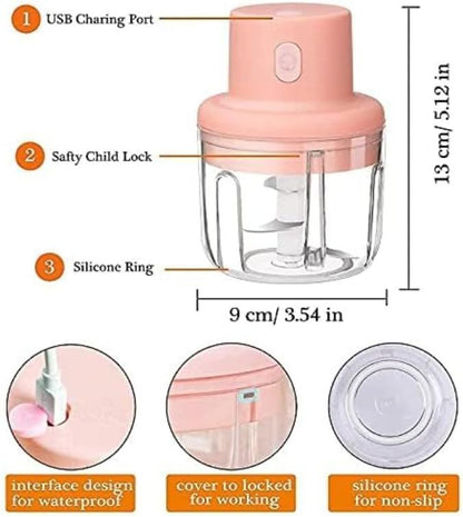 Portable Wireless Mini Food Chopper